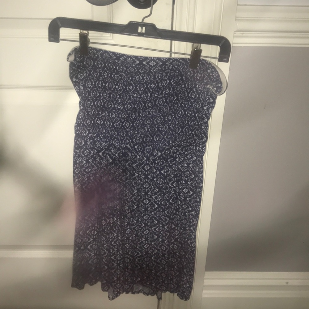 strapless mini dress
